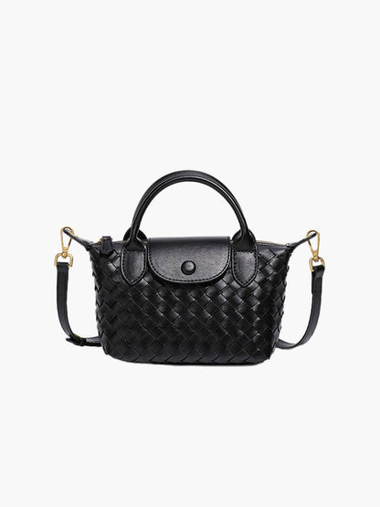 Kunstleer Mini-Tas Gevlochten Stijl Accessoire - Mode Vibes