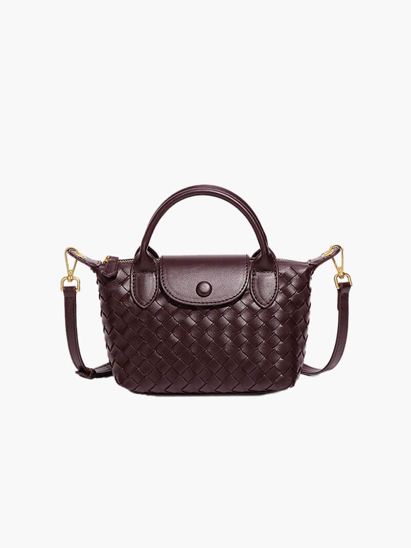 Kunstleer Mini-Tas Gevlochten Stijl Accessoire