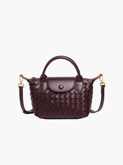 Kunstleer Mini-Tas Gevlochten Stijl Accessoire