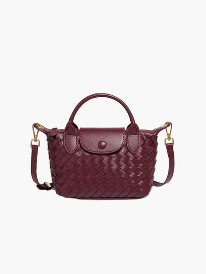 Kunstleer Mini-Tas Gevlochten Stijl Accessoire