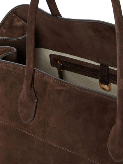 Suede Schouder tas Henna Bruin Leer