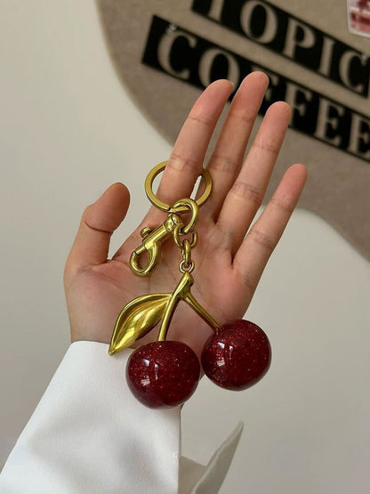 Kettingtas met Kersen Design Rood