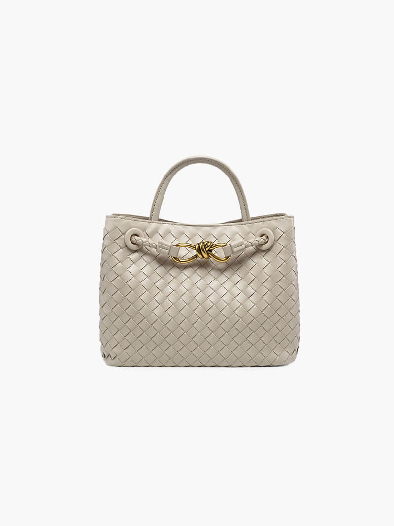 Geweven Vegan Leren Shopper – Tijdloze Stijl en Duurzaam Design