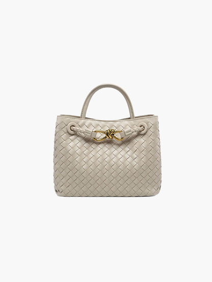 Geweven Vegan Leren Shopper – Tijdloze Stijl en Duurzaam Design