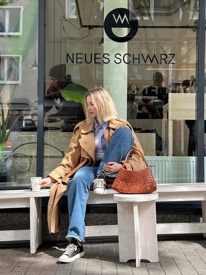 Liese Schoudertas Gevlochten Lederlook Design