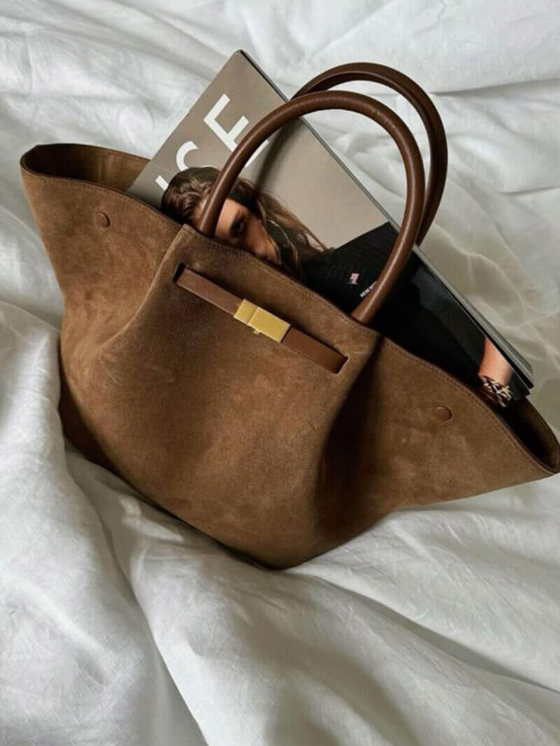 Vegan Suède Shopper Tas – Elegant en Praktisch voor Elke Gelegenheid