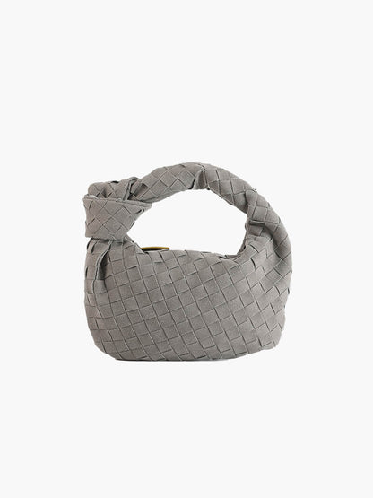 Suède Mini-Tas Gevlochten Ilyse Stijl