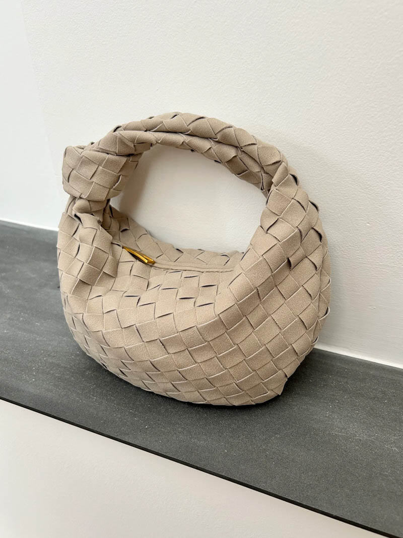 Suède Mini-Tas Gevlochten Ilyse Stijl
