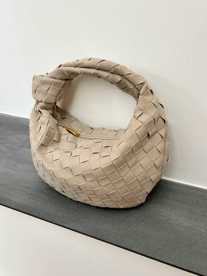 Suède Mini-Tas Gevlochten Ilyse Stijl