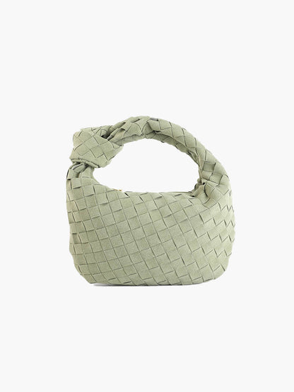 Suède Mini-Tas Gevlochten Ilyse Stijl