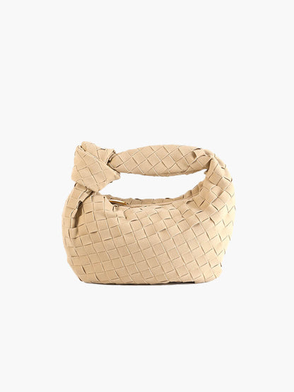 Suède Mini-Tas Gevlochten Ilyse Stijl