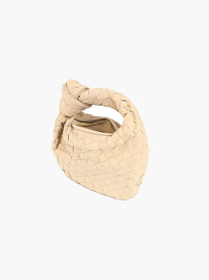 Suède Mini-Tas Gevlochten Ilyse Stijl