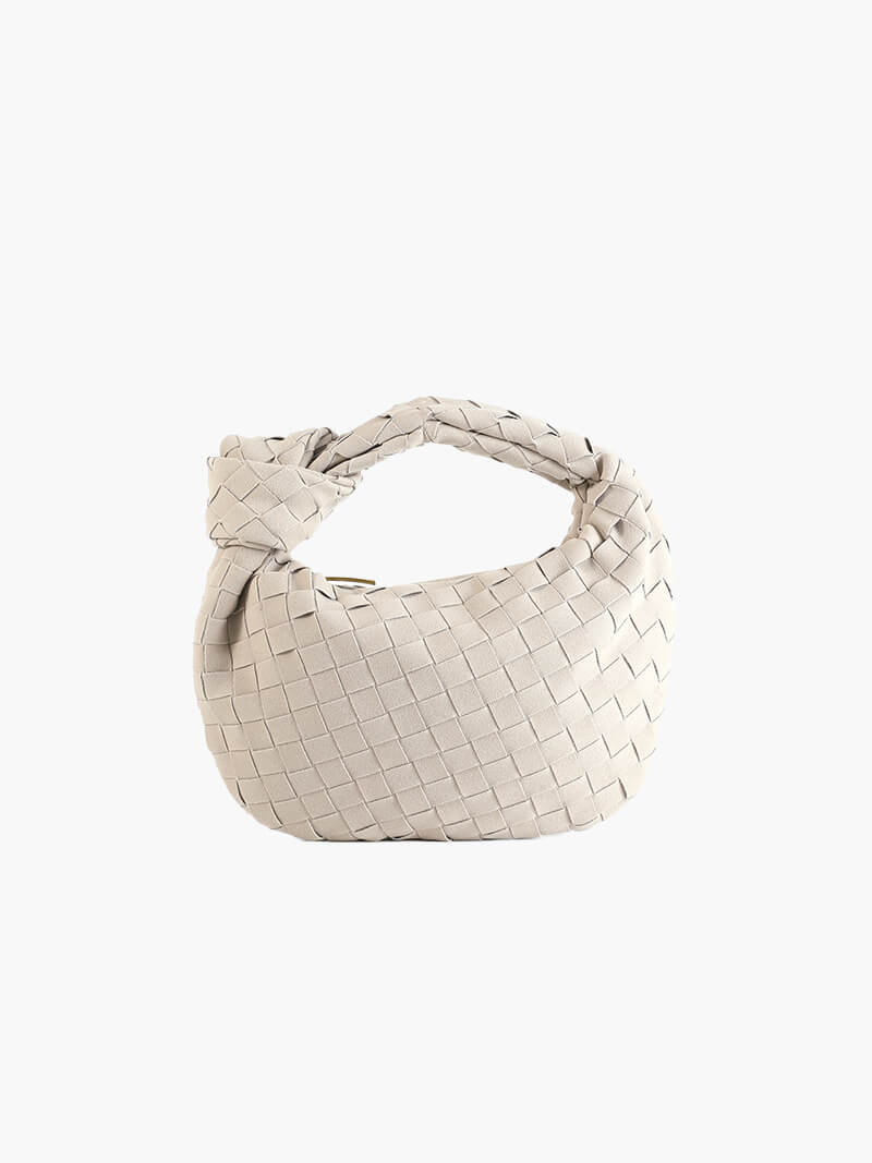 Suède Mini-Tas Gevlochten Ilyse Stijl