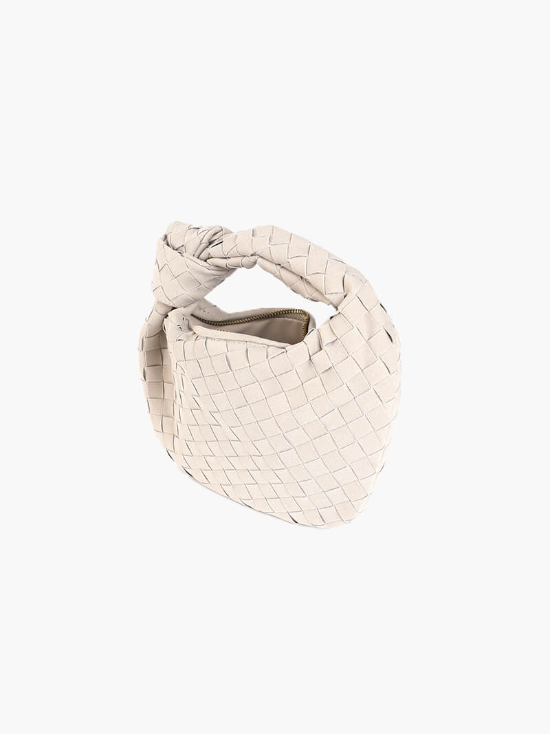 Suède Mini-Tas Gevlochten Ilyse Stijl