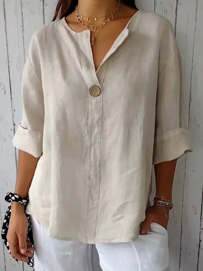 Sofie | Casual Damesblouse met V-Hals 0