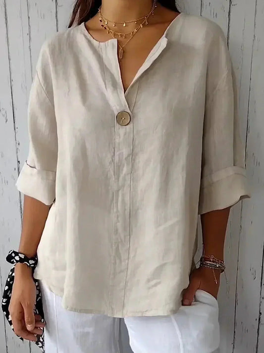 Sofie | Casual Damesblouse met V-Hals 0