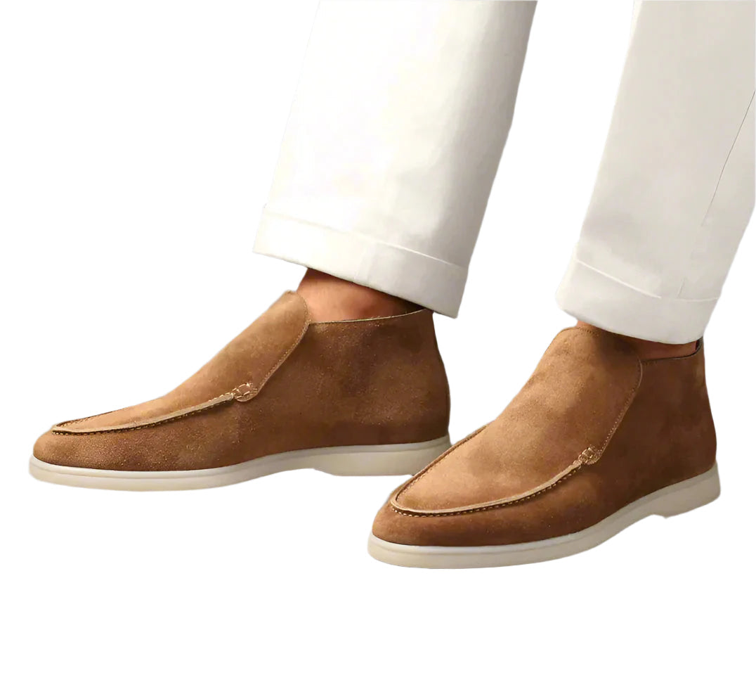 Zwarte Loafers Heren Suède Tijdloos Elegance - Mode Vibes