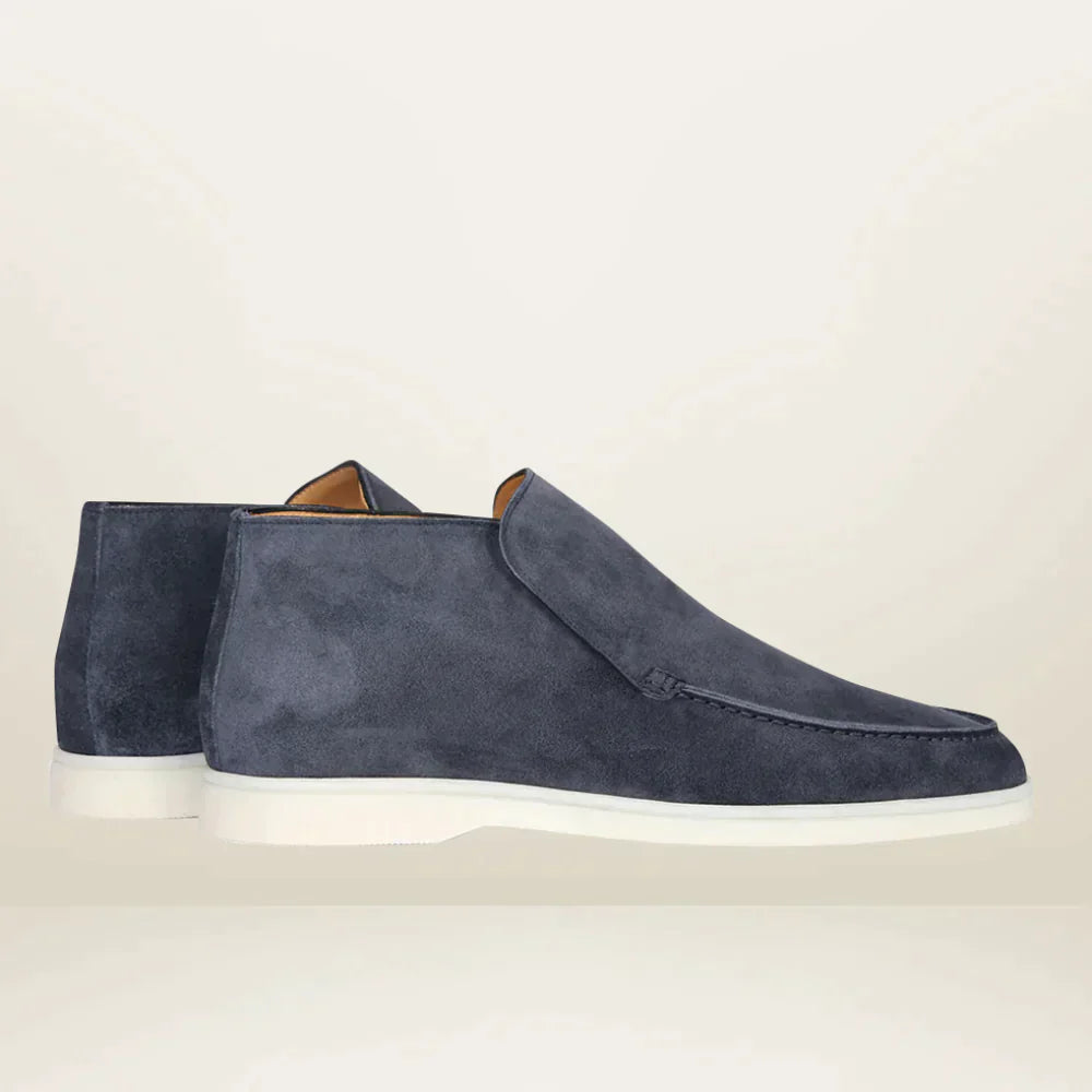 Zwarte Loafers Heren Suède Tijdloos Elegance