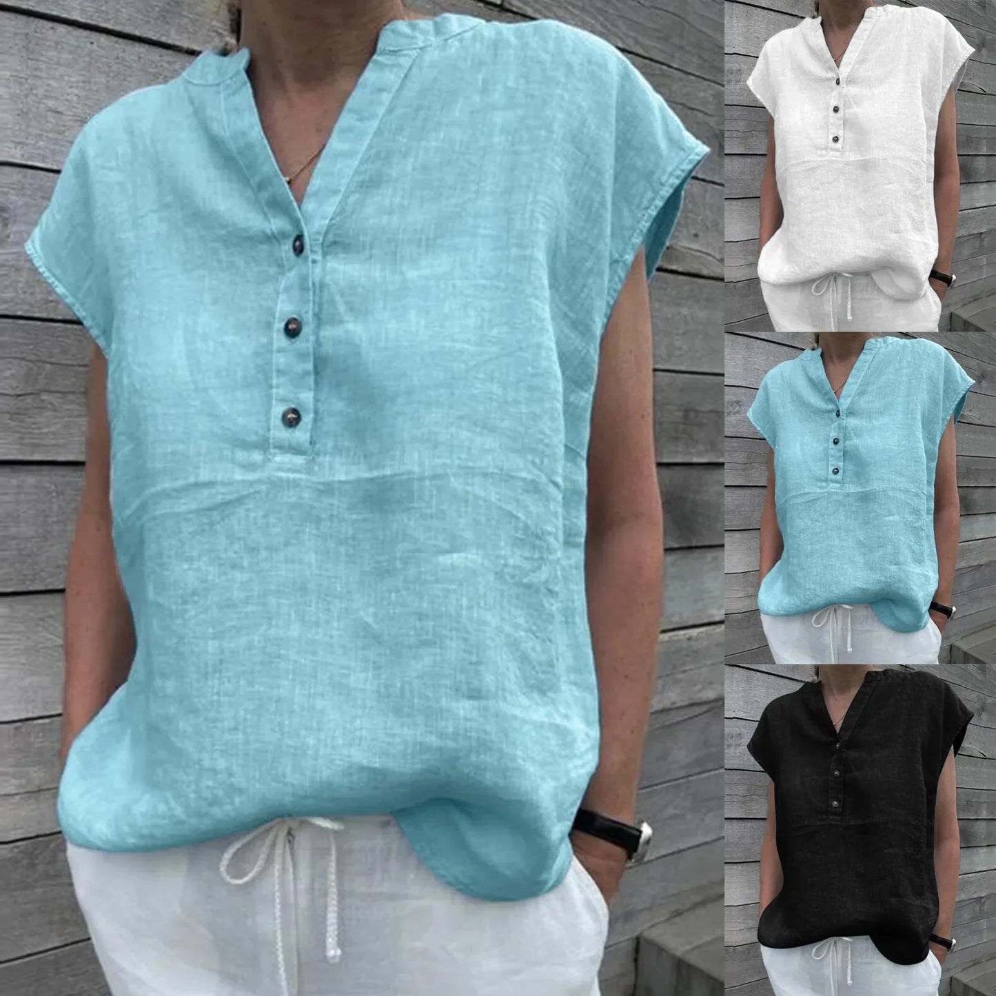 Eleganza Femme Zomerblouses Voor Dames