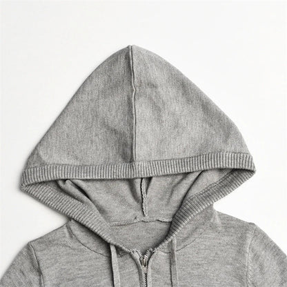 Zachte Lounge Set met Hoodie en Wijde Broek van Stretch Stof