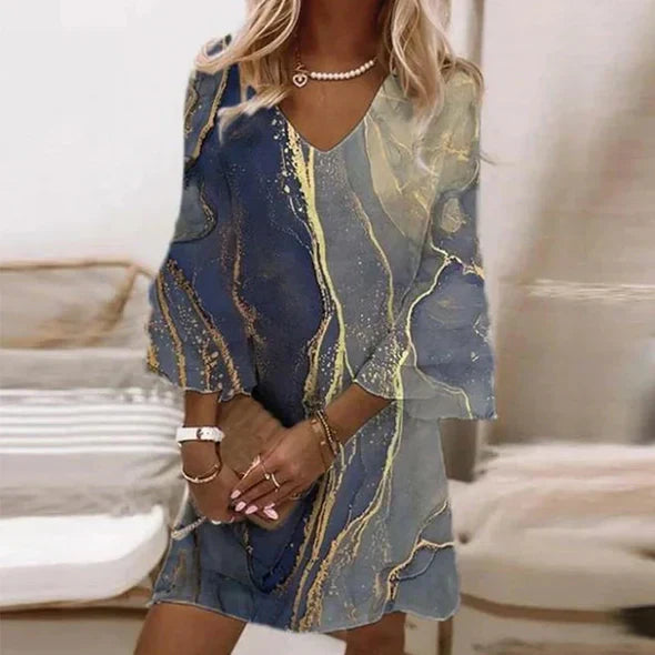Vrouwen Zomerjurk met Klokmouwen Lente Stijl - Mode Vibes