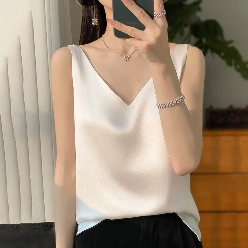 Sophia | Blusa in raso elegante