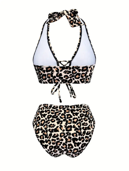 Sophia | Elegante bikini set con motivo a leopardo