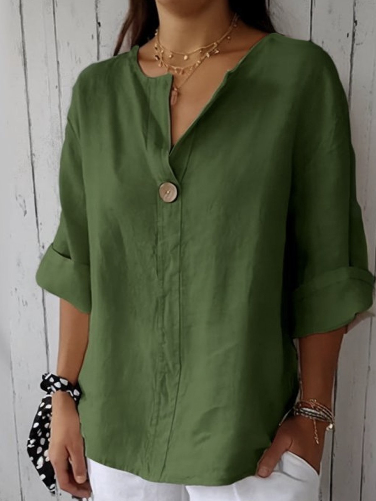 Sophie | Camicetta casual da donna con scollo a V 6