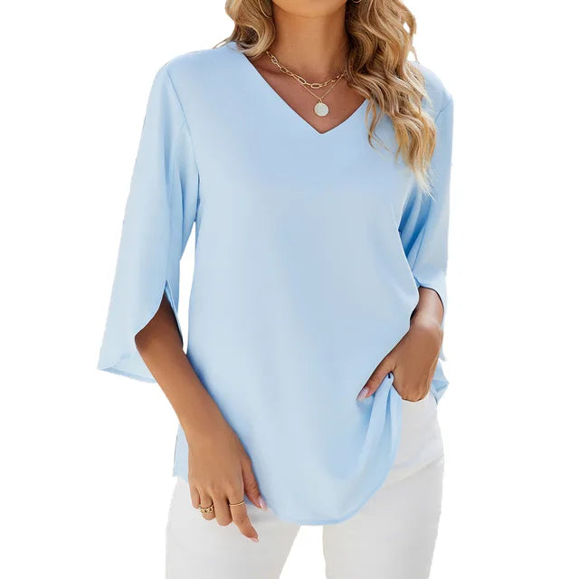 Sophie | Elegante zomerblouse met V-hals