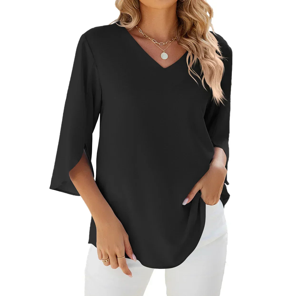 Sophie | Elegante zomerblouse met V-hals