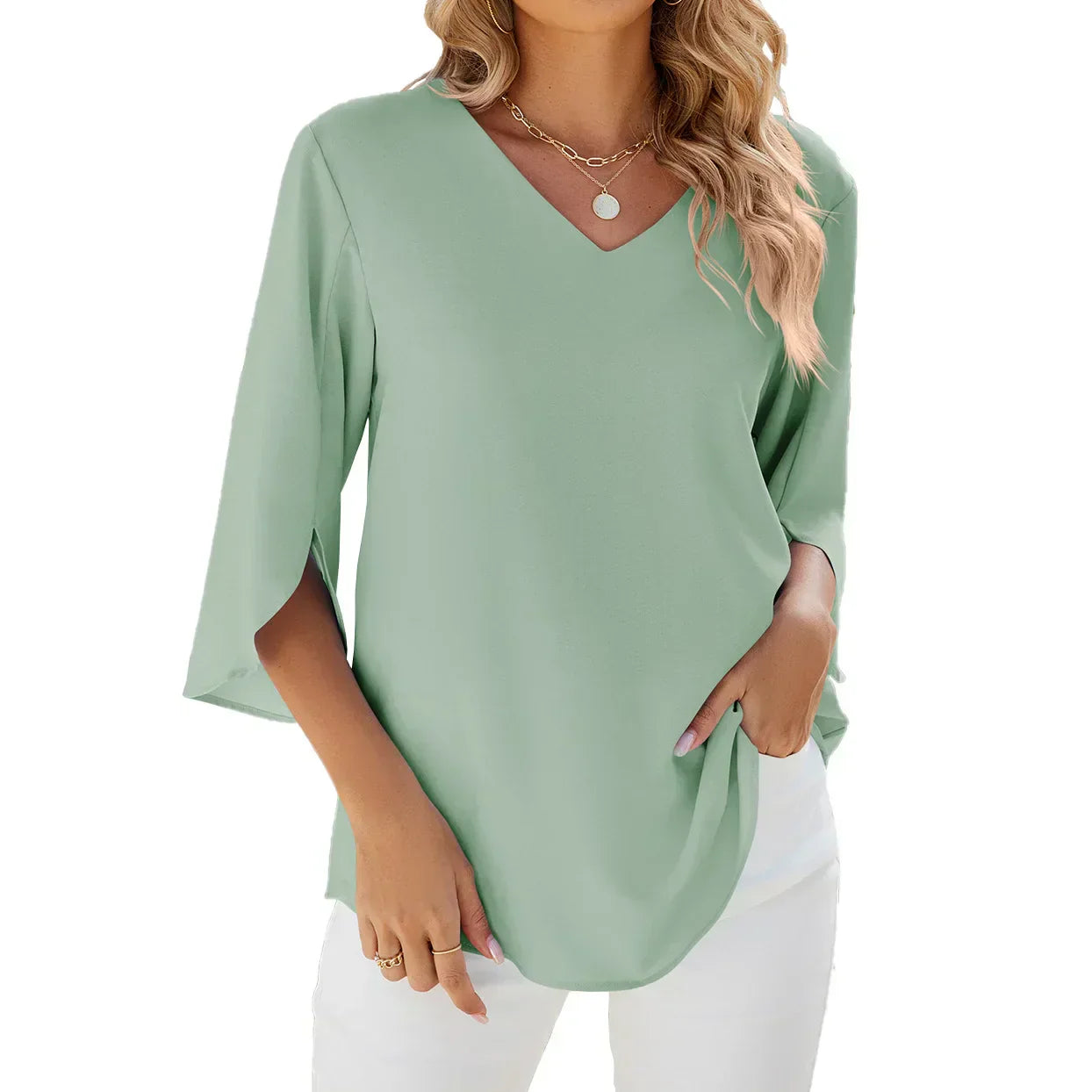 Sophie | Elegante zomerblouse met V-hals