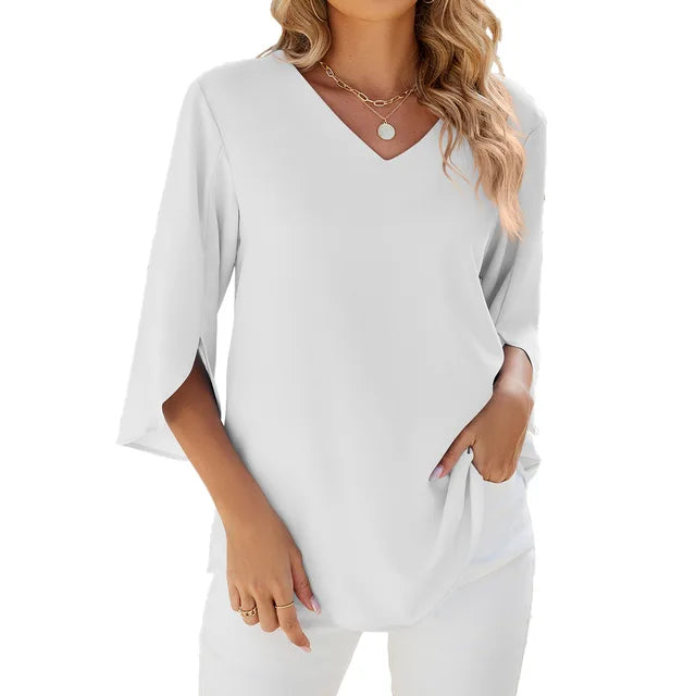Sophie | Elegante zomerblouse met V-hals