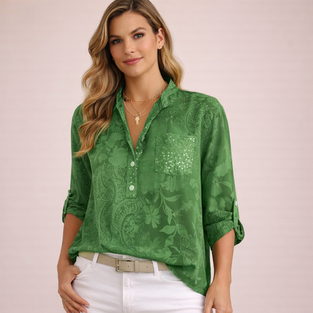 Giulia | Camicetta Donna Elegante con Stampa Moderna