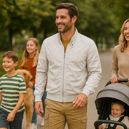 Heren Zomerjas Sportief Leer Levi - Mode Vibes