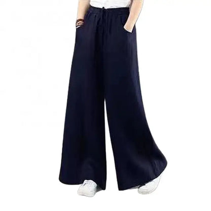 BlissWear Vrouwen Nieuwe Wijde Pijpen Broek