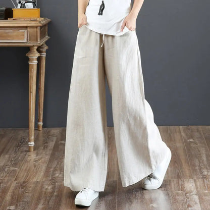 BlissWear Vrouwen Nieuwe Wijde Pijpen Broek