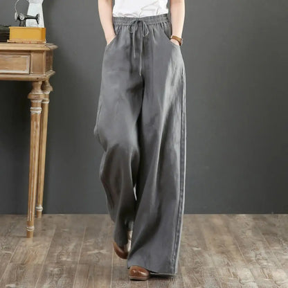 BlissWear Vrouwen Nieuwe Wijde Pijpen Broek
