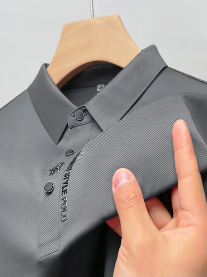 Heren Kreukvrije Polo – Comfortabele Stretch Polo T-Shirt
