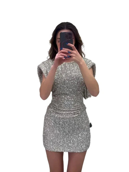 Stefanie | Abito festivo con paillettes