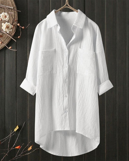 Stefanie | Camicetta casual in cotone a maniche lunghe