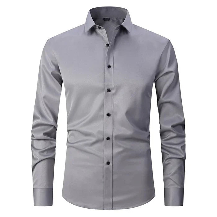 Steffen | Strijkvrij stretchhemd in een slim fit 8