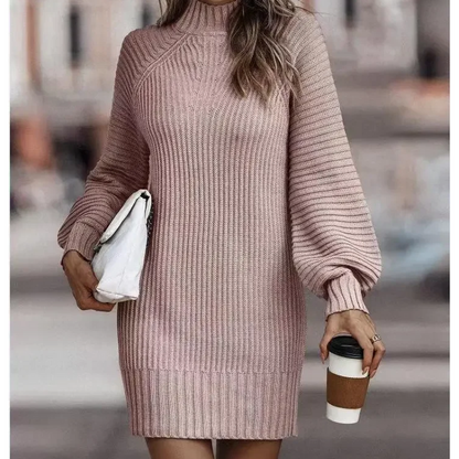 Stella | Gebreide winterminijurk