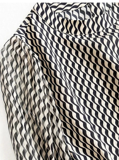 ModeStijl's Chic Design Dames Chiffon Blouse voor Een Stijlvolle Zomerlook