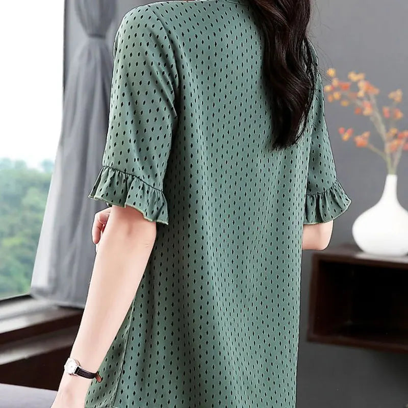 Luna Polka Dot Blouse voor Betoverende Zomerse Stijl