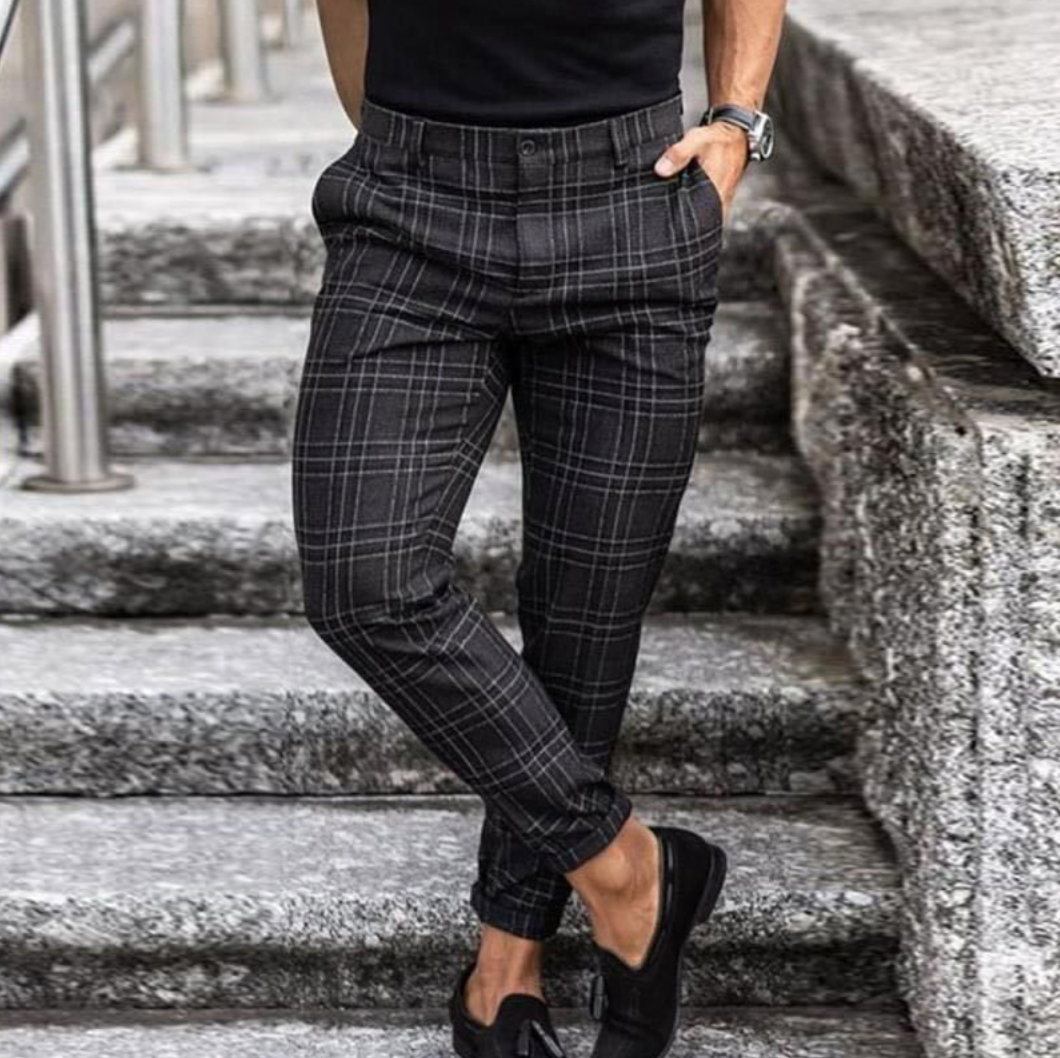Stijlvolle | Geruite Broek voor Heren – Comfortabel, Elegant &amp; Ademend 0