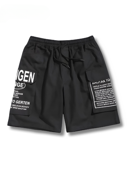 Heren Shorts Zomer Streetstyle Letterdruk Milan Stijl - Mode Vibes