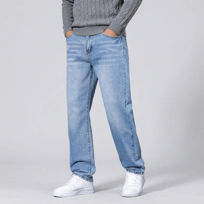 Straight Jeans Lichtgewassen Reguliere Pasvorm - Mode Vibes