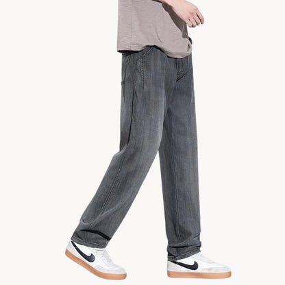 Herenstraight Leg Broek met Zijzakken - Mode Vibes