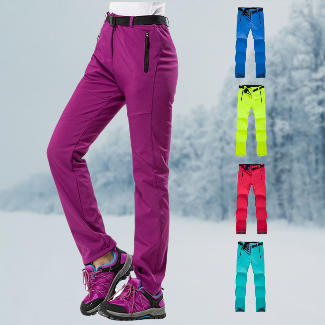 Waterdichte & Slijtvaste Wandelbroek voor Dames – Met Fleecevoering & Stretch