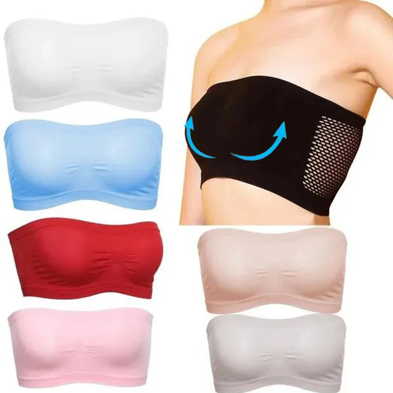 Bella Zomerse Ademende Mesh Tube Beha voor Comfort en Stijl